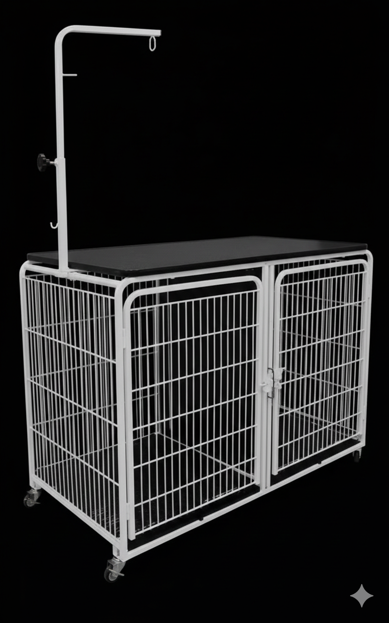 Canil Vertical de 3 Lugares Azul