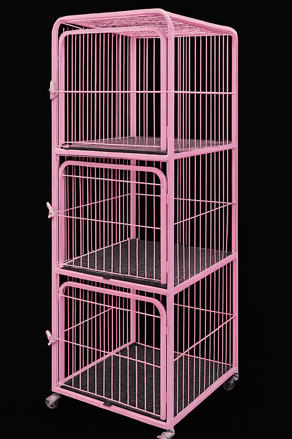 Canil Vertical de 3 Lugares Azul