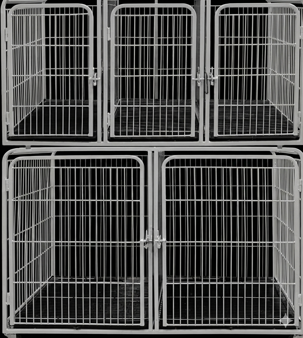 Canil Vertical de 5 Lugares Azul